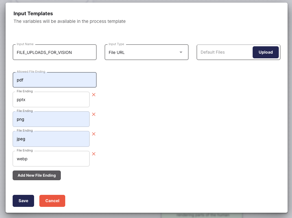 Allowed file types for vision requests